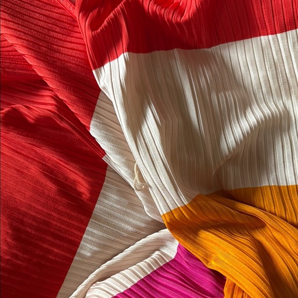 Ted Baker Red, Pink, Orange, and White Maxi Dress - Picture 3 of 3